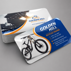 Rounded Corner PET Glossy Lamination Business Cards UAE – 350gsm Art Paper with 125 Mic PET Gloss Finish