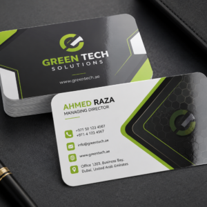 Rounded Corner PET Glossy Business Cards UAE