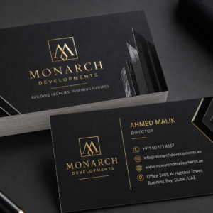 Gold Foil Business Cards UAE