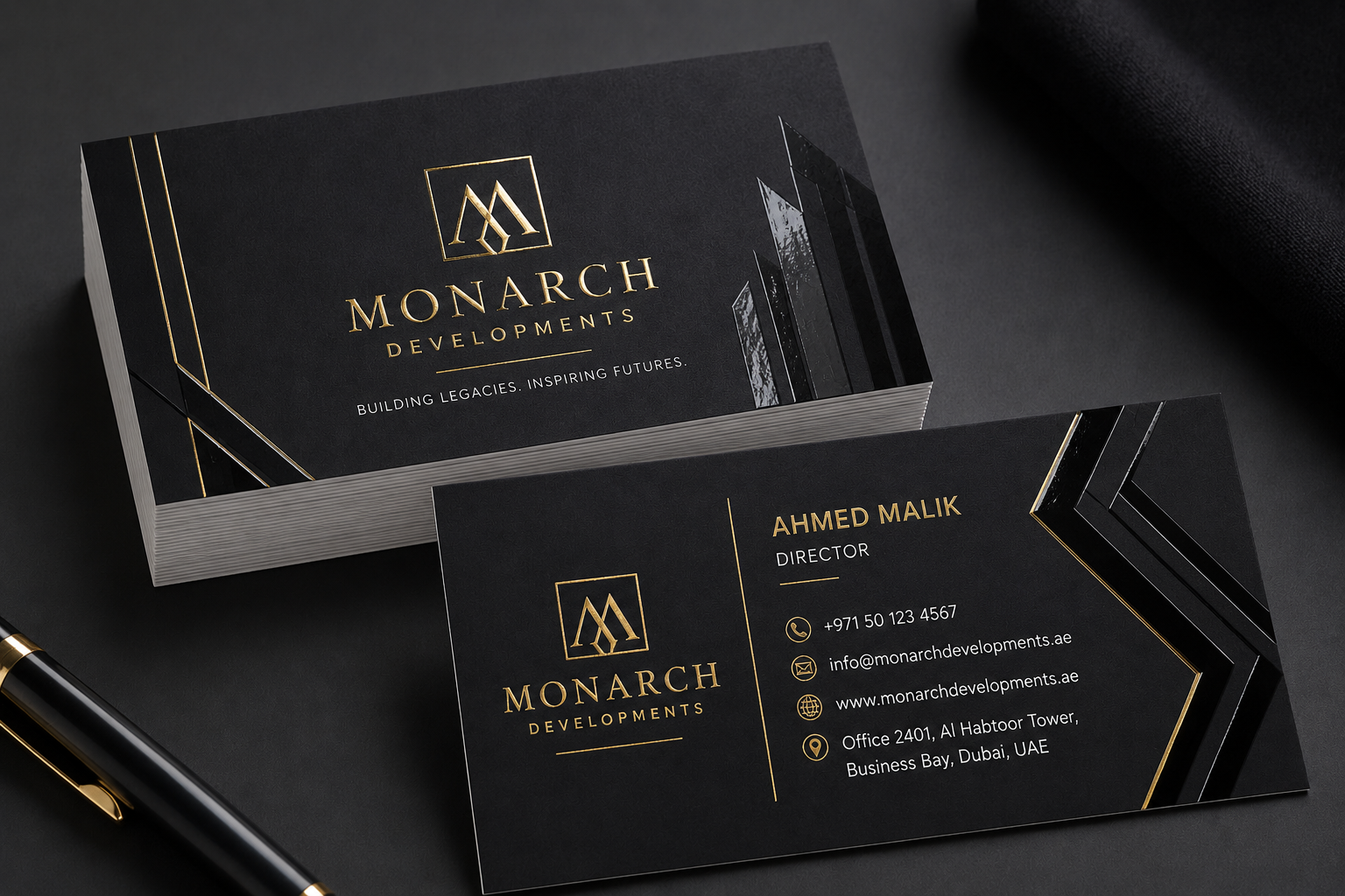 Gold Foil Business Cards UAE