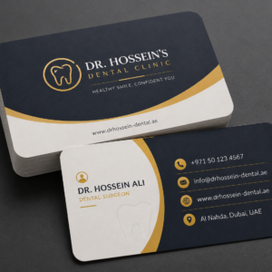 Rounded Corner Matt Lamination Business Cards UAE