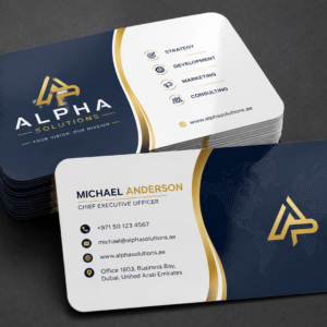 Custom Rounded Corner Visiting Cards with Glossy Finish