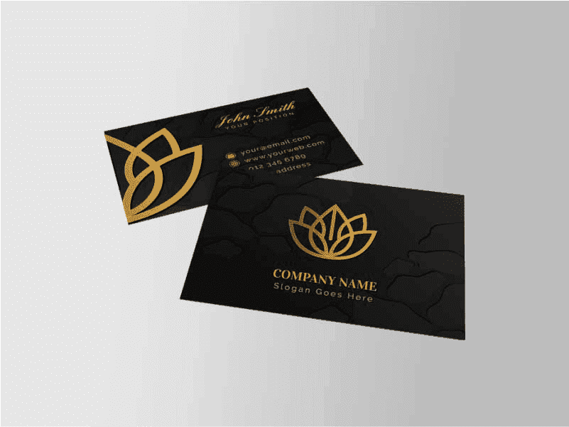 Premium Gold Foil Business Cards on 400 GSM Art Card
