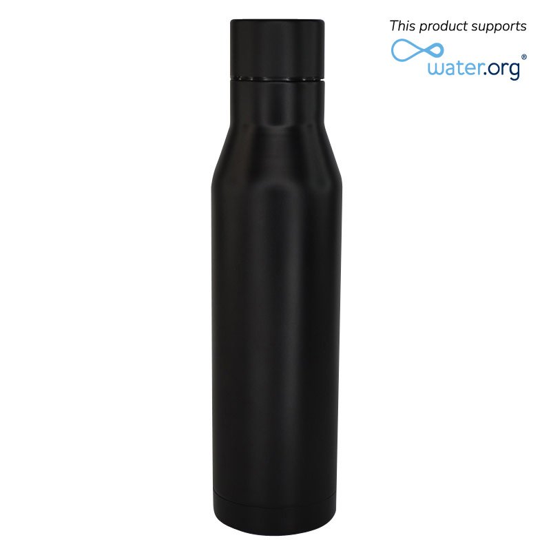 HUNFELD CHANGE Collection SS Double Wall Water Bottle Black