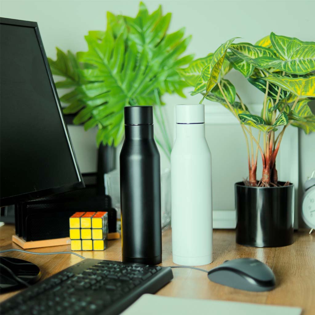HUNFELD - CHANGE Collection SS Double Wall Water Bottle - Black - Image 6