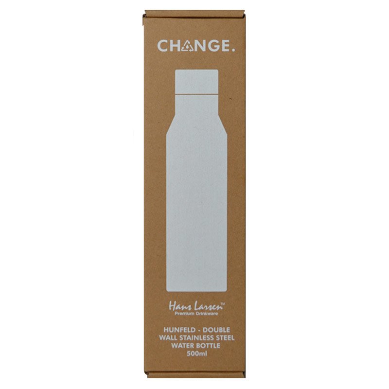 HUNFELD - CHANGE Collection SS Double Wall Water Bottle - White - Image 3