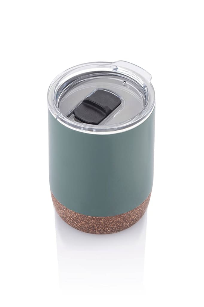 GOUDA - Hans Larsen Vacuum Mug With Cork Base - Green - Image 2