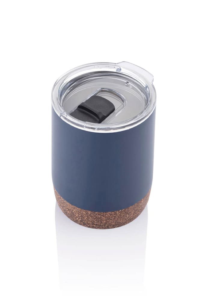 GOUDA - Hans Larsen Vacuum Mug With Cork Base - Blue - Image 2