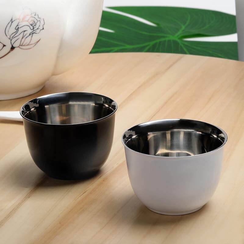 KHAWA - Hans Larsen Gift Set of 2 Premium Arabian Coffee Cups - Black - Image 2