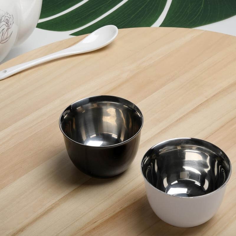 KHAWA - Hans Larsen Gift Set of 2 Premium Arabian Coffee Cups - White - Image 3