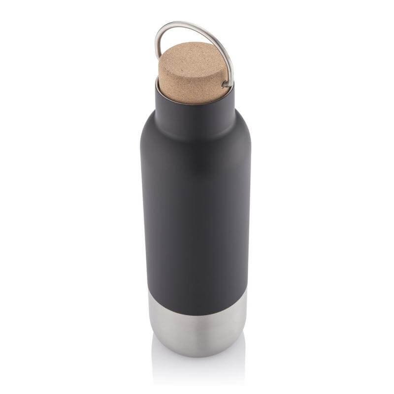 AVERSA - Hans Larsen RCS Recycled Stainless Steel Insulated Water Bottle - Black - Image 2