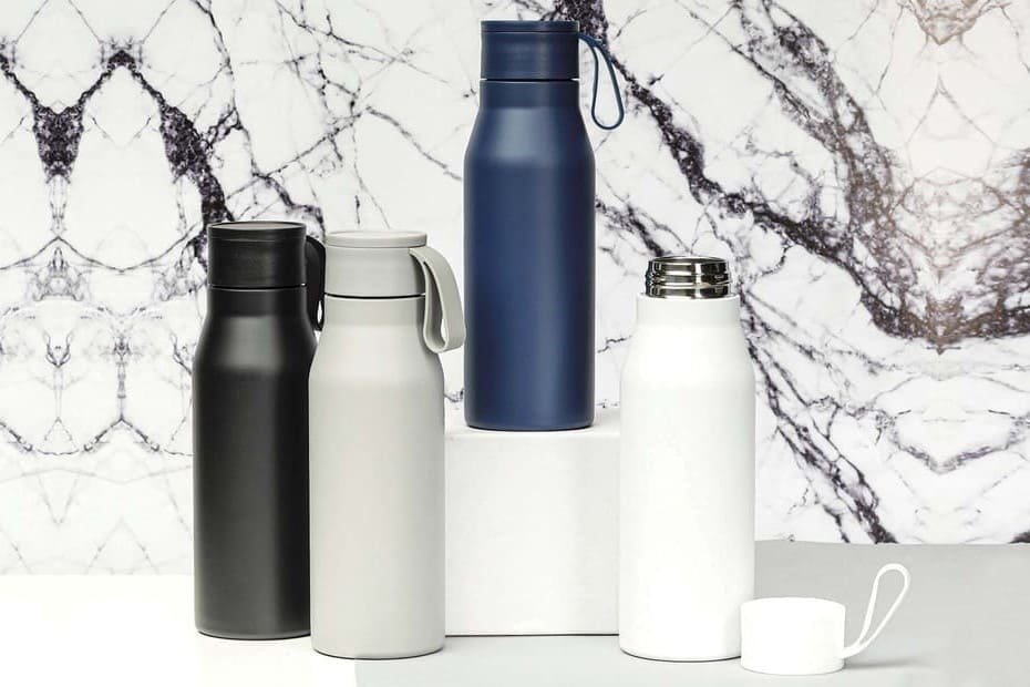 R-NEBRA - CHANGE Collection Recycled Stainless Steel Vacuum Bottle - Black - Image 6