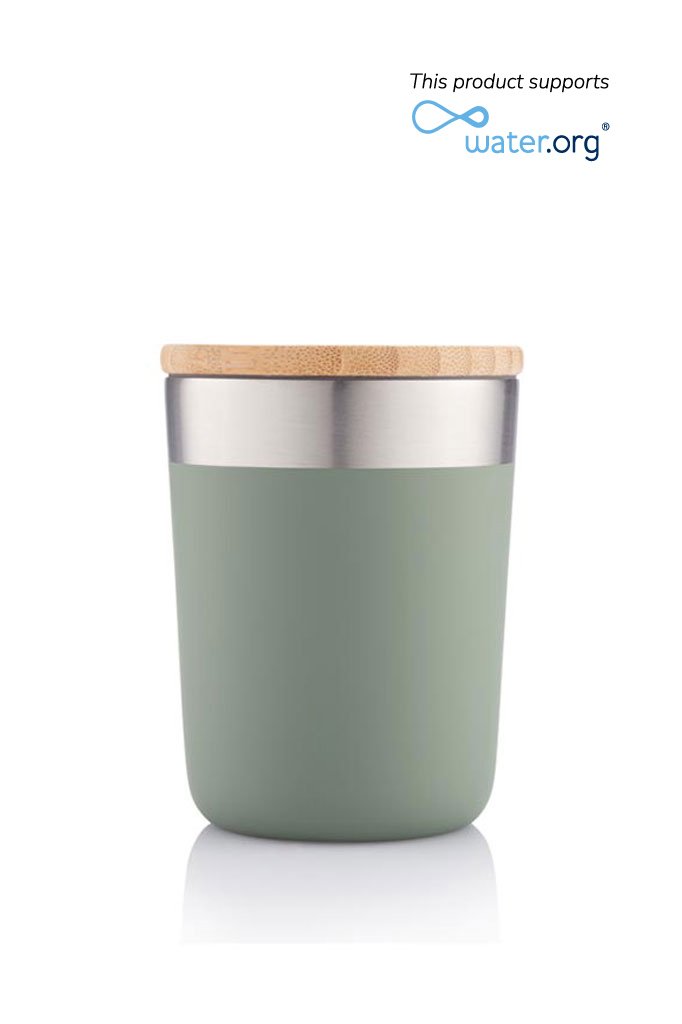 R-LAREN CHANGE Collection Recycled Insulated Mug Green
