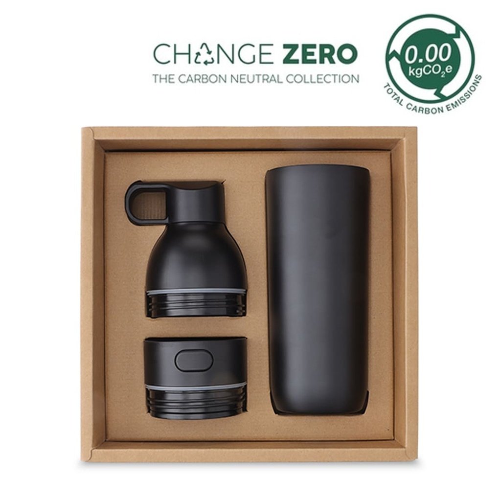 RUVO CHANGE ZERO 2-in-1 Modular Hydration Gift Set Black