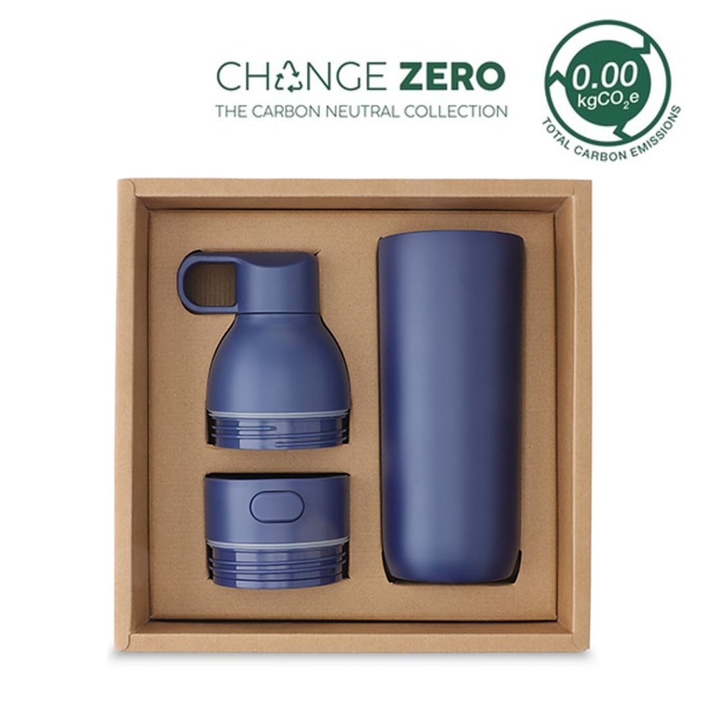 RUVO CHANGE ZERO 2-in-1 Modular Hydration Gift Set Navy Blue