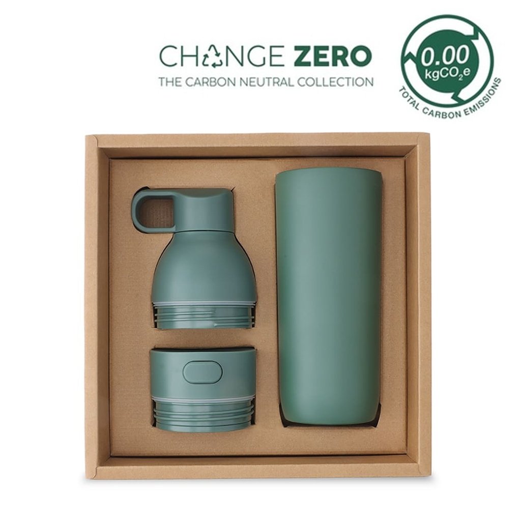 RUVO CHANGE ZERO 2-in-1 Modular Hydration Gift Set Dark Green