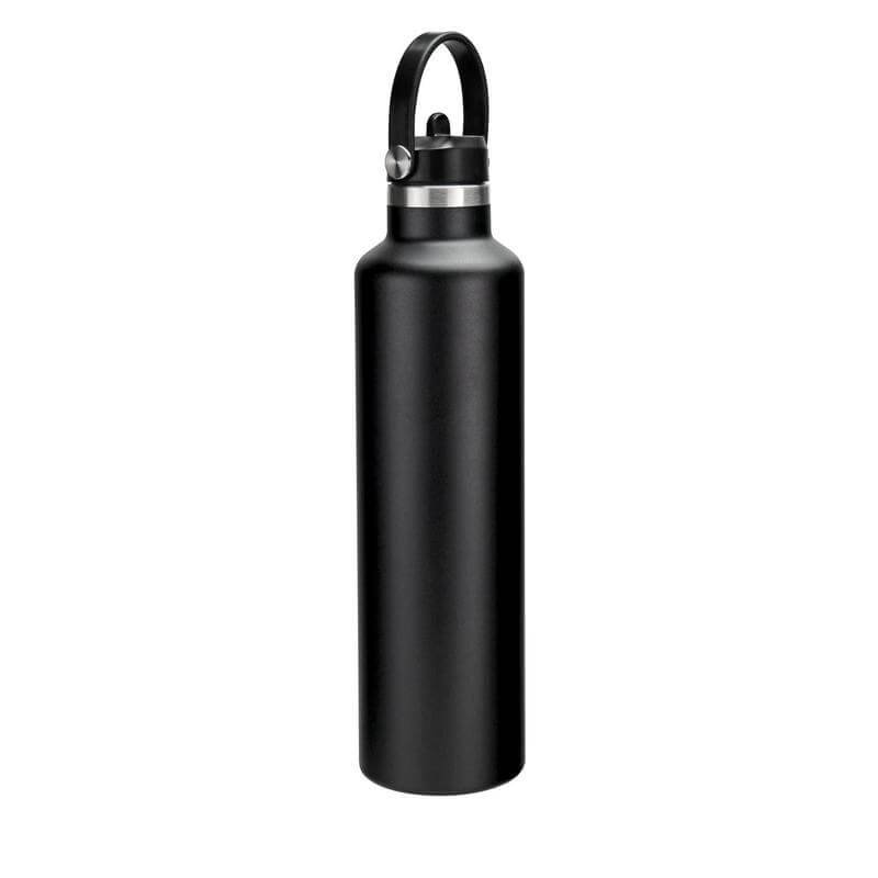 CERVO - Hans Larsen Vacuum Stainless Steel Bottle with Sports Lid - 1L - Black - Image 2