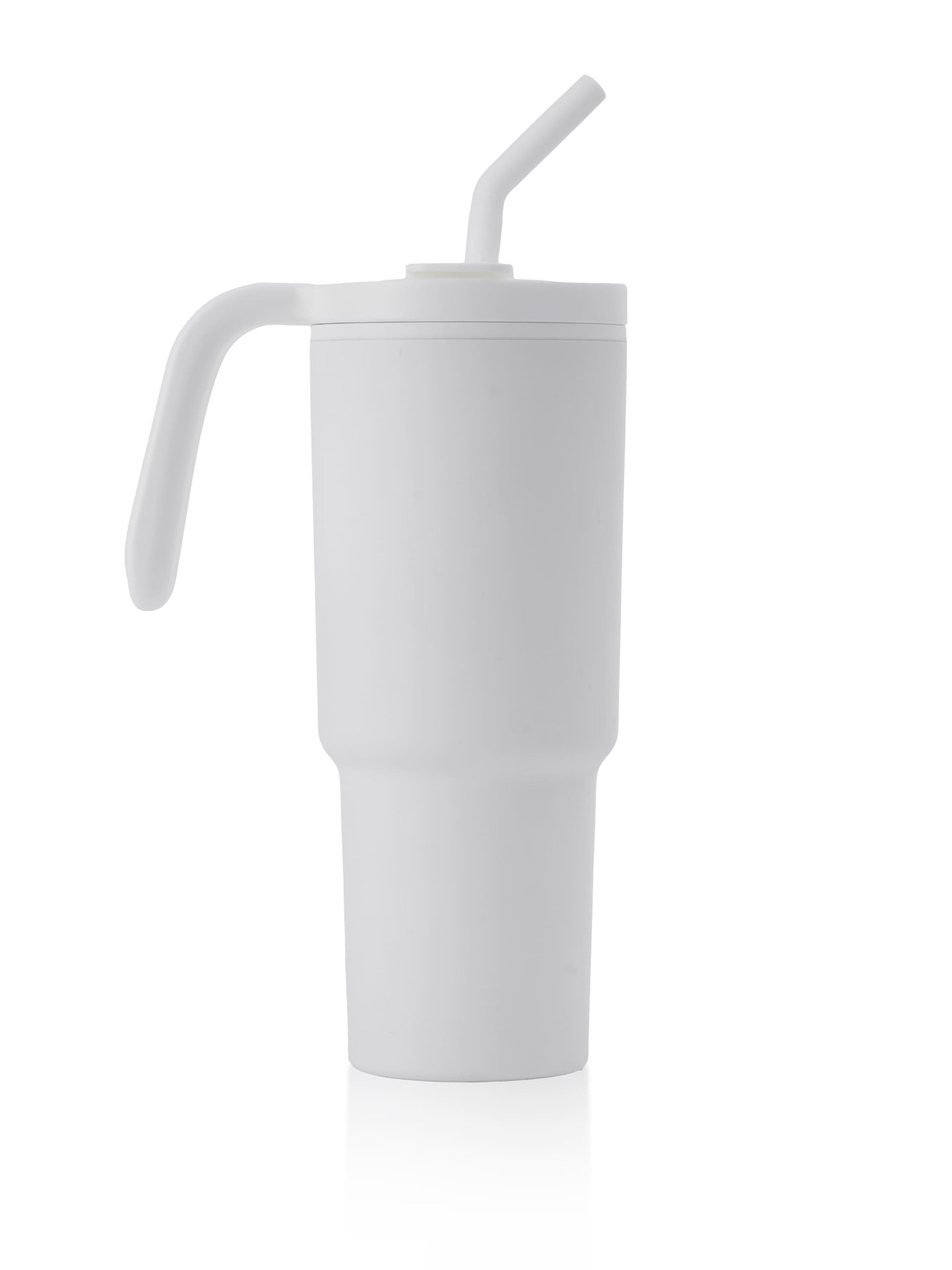 FORZA 360 - Hans Larsen Recycled Stainless Steel/PP Tumbler with 360 Branding - White - Image 3