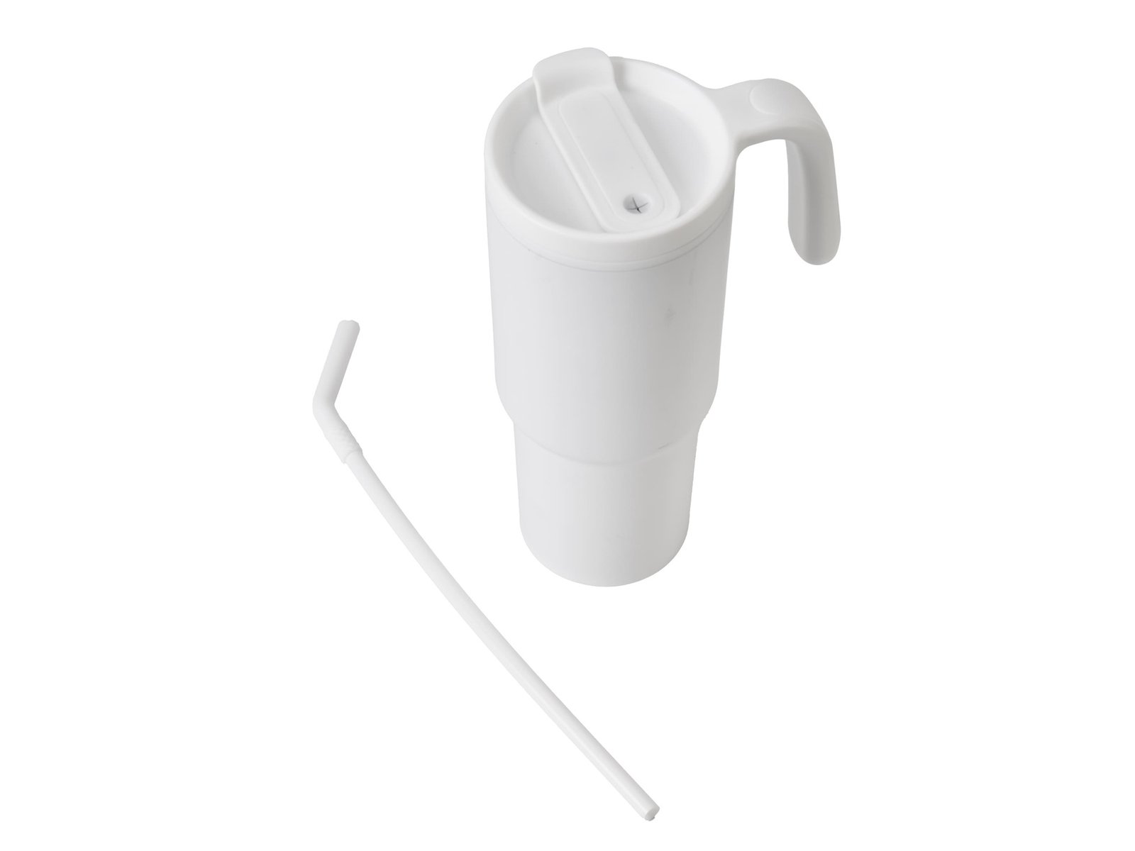 FORZA 360 - Hans Larsen Recycled Stainless Steel/PP Tumbler with 360 Branding - White - Image 6
