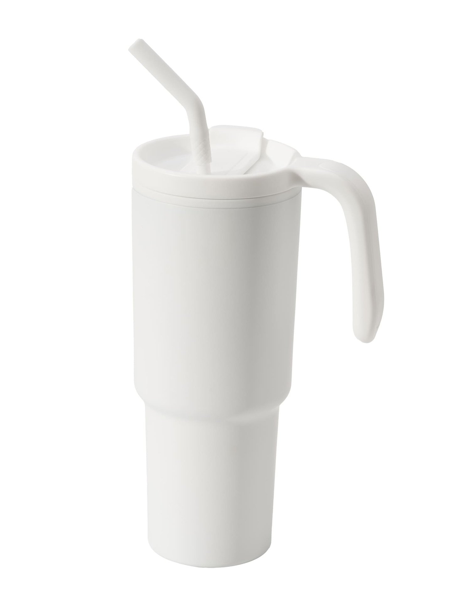 FORZA 360 - Hans Larsen Recycled Stainless Steel/PP Tumbler with 360 Branding - White - Image 4