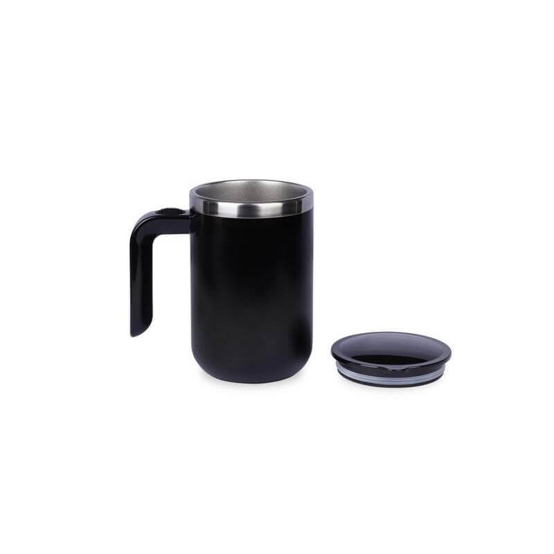 CAFFE - Hans Larsen Auto-Stirring Coffee Mug - Black - Image 3