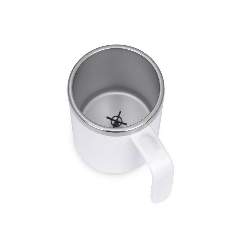 CAFFE - Hans Larsen Auto-Stirring Coffee Mug - White - Image 4