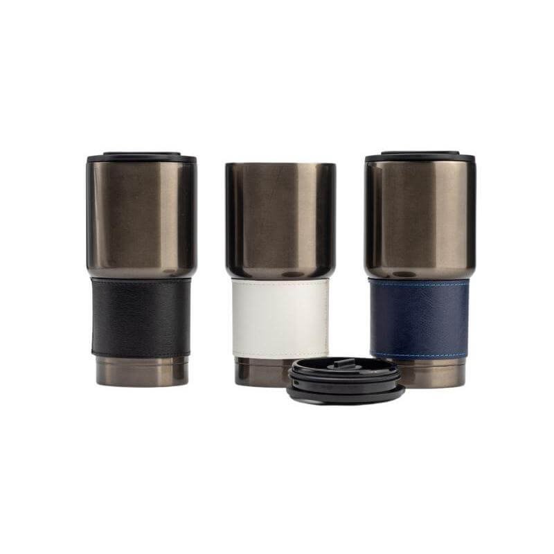 BOLIN - Hans Larsen Insulated Tumbler with Grip Sleeve 530ml - Black - Image 4