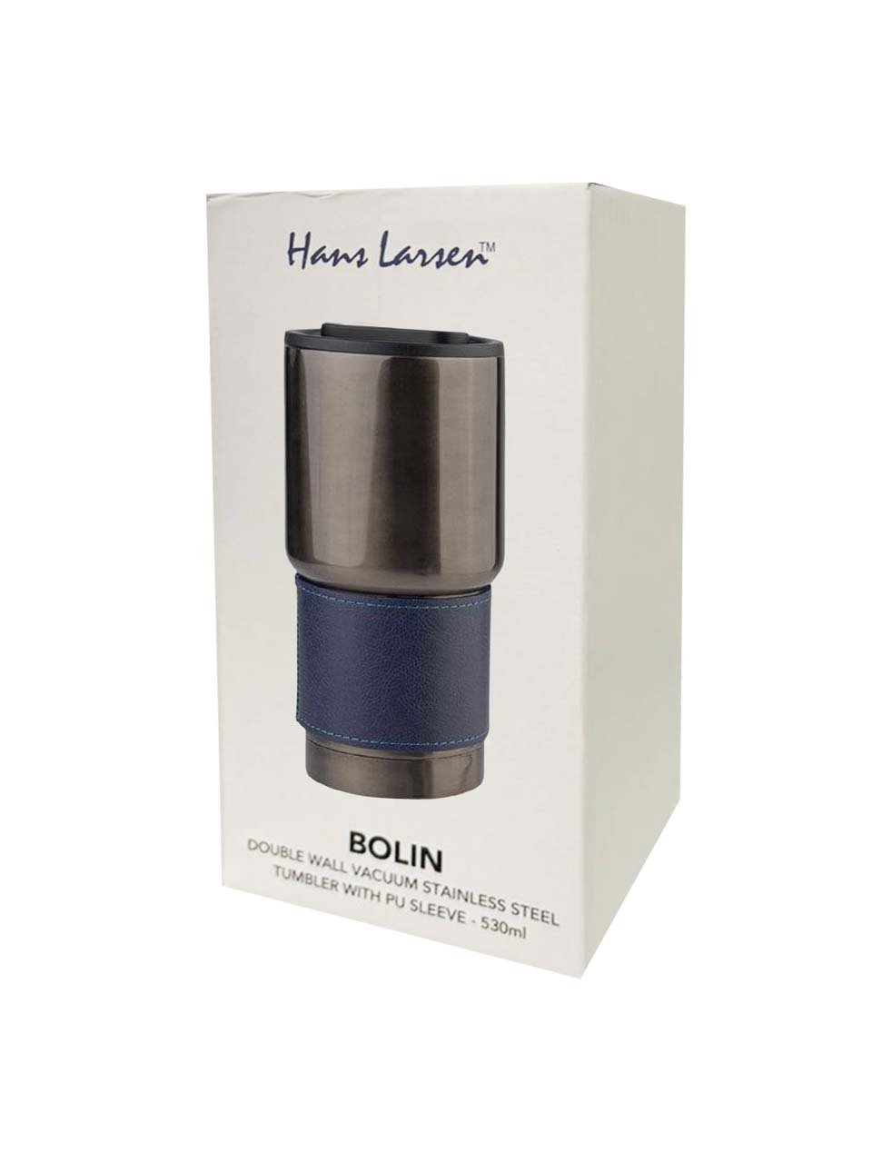 BOLIN - Hans Larsen Insulated Tumbler with Grip Sleeve 530ml - Blue - Image 6