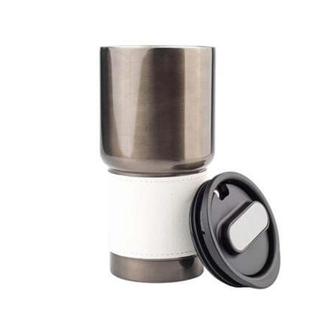BOLIN - Hans Larsen Insulated Tumbler with Grip Sleeve 530ml - White - Image 4