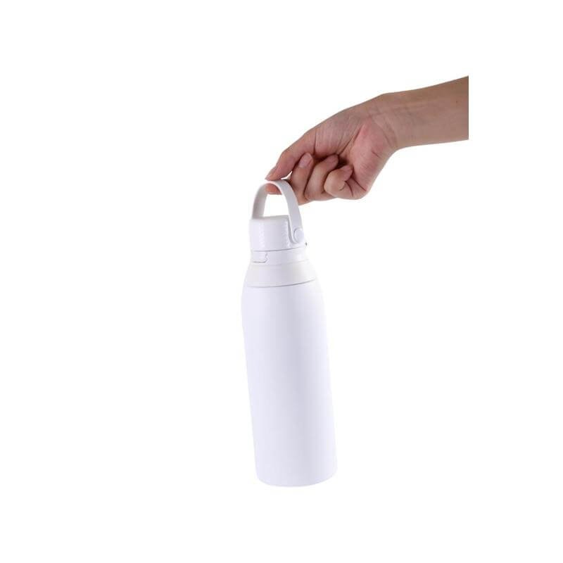 EVORA - Hans Larsen Double Wall Stainless Steel Vacuum Bottle - 750ml - White - Image 5