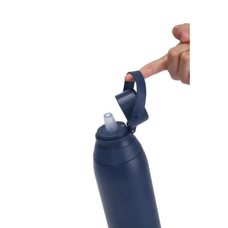 EVORA - Hans Larsen Double Wall Stainless Steel Vacuum Bottle - 750ml - Navy - Image 4