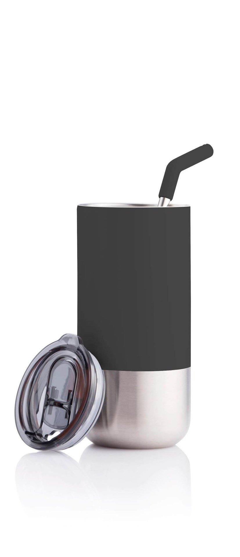 BORCULO - CHANGE Collection Insulated Tumbler with Reusable Straw - Black - Image 4
