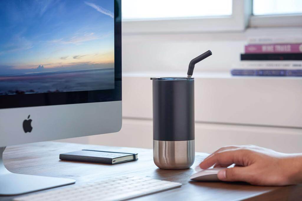 BORCULO - CHANGE Collection Insulated Tumbler with Reusable Straw - White - Image 4