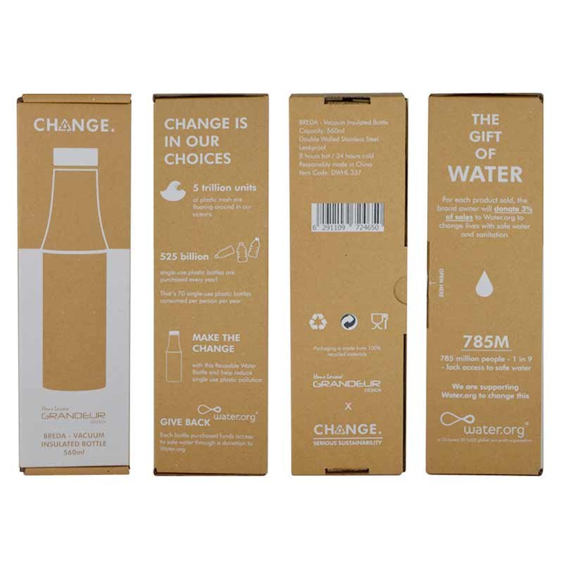 BREDA - CHANGE Collection Insulated Water Bottle - Green - Image 5