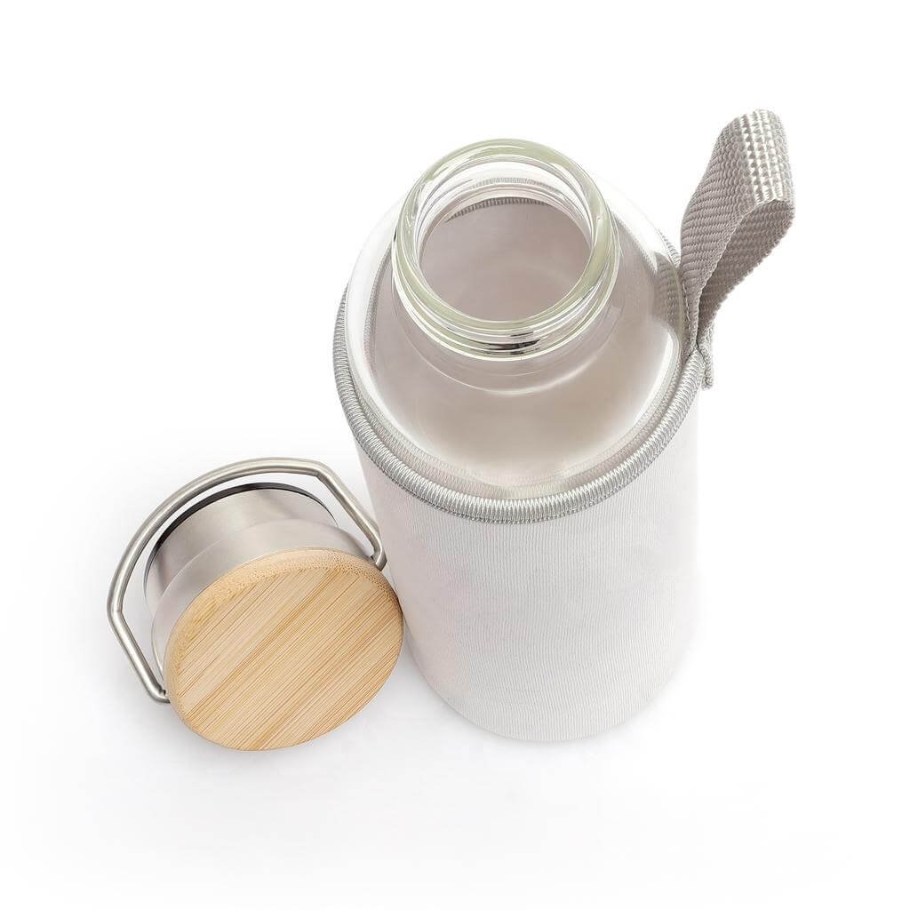 FLOHA - Hans Larsen Borosilicate Glass Bottle with Neo Sleeve - White - Image 2