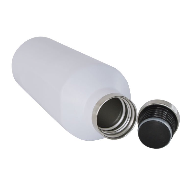 GALATI - Hans Larsen Double Wall Stainless Steel Water Bottle - White - Image 2