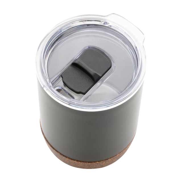 GOUDA - Hans Larsen Vacuum Mug With Cork Base - Black - Image 3