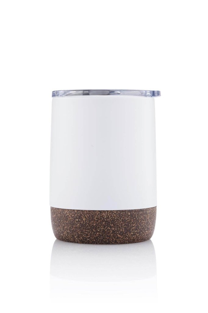 GOUDA Hans Larsen Vacuum Mug With Cork Base White