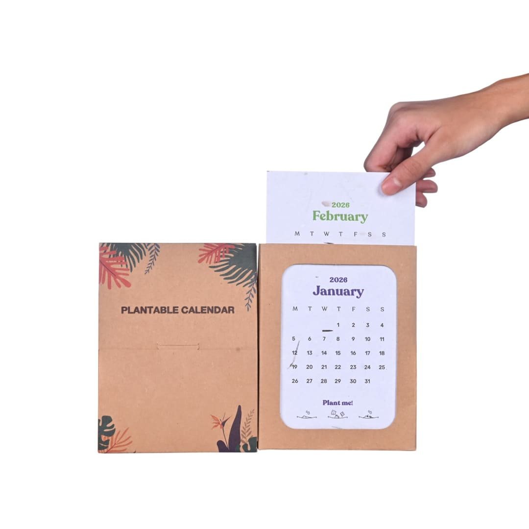 eco-neutral® Plantable Calendar with 12 Sheets Seed Paper - Image 2