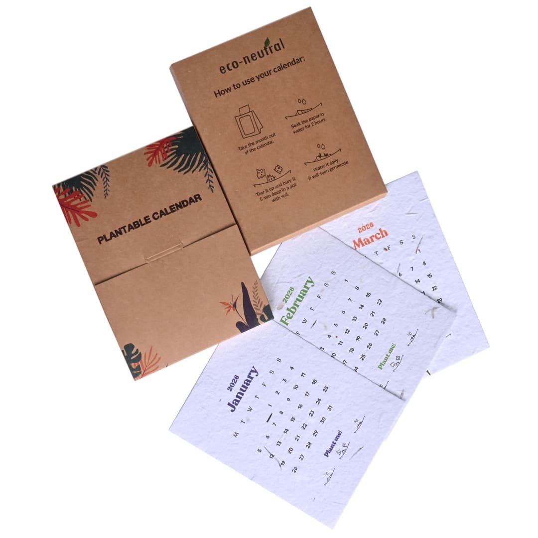 eco-neutral® Plantable Calendar with 12 Sheets Seed Paper - Image 3