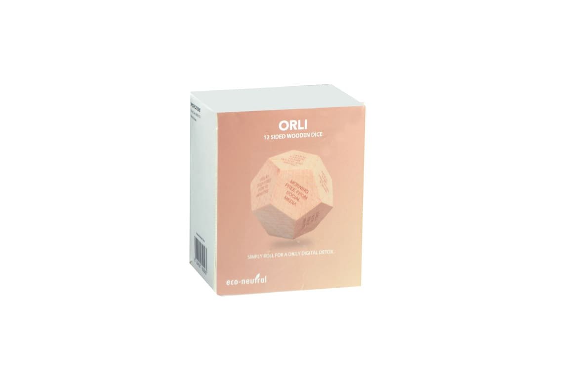 ORLI - eco-neutral Digital Detox Wooden Dice - Image 4