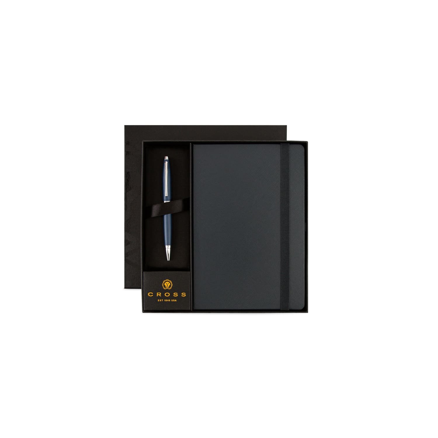 Cross Calais™ Ballpoint Pen & A5 Hardcover Notebook Gift Set - Navy Blue - Image 6
