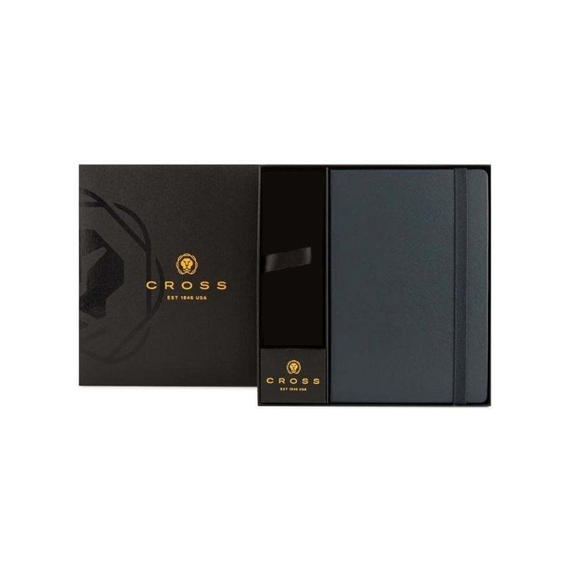 Cross Hardcover Notebook & 2pc Gift Box Navy Blue