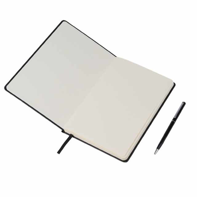 CAMPINA - Giftology A5 Hard Cover Notebook with Metal Pen - Black - Image 3