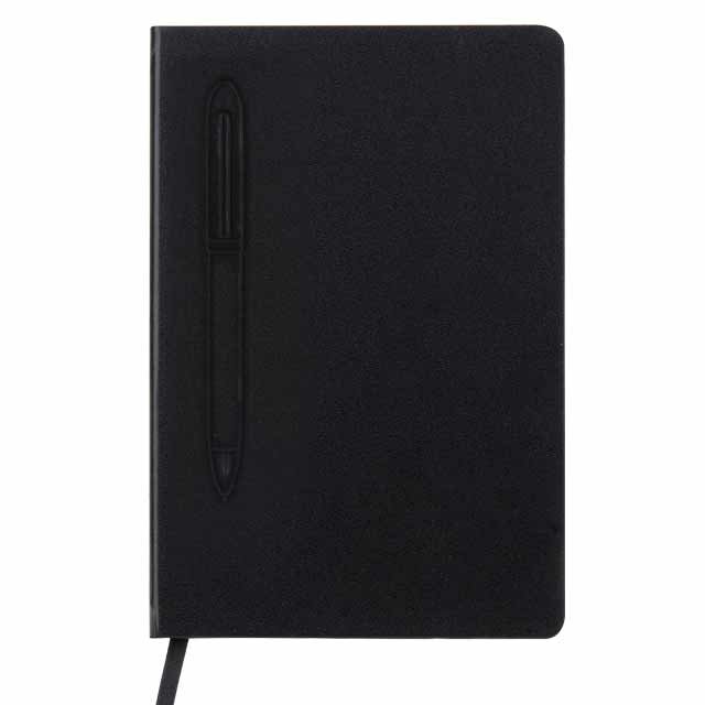 CAMPINA - Giftology A5 Hard Cover Notebook with Metal Pen - Black - Image 2
