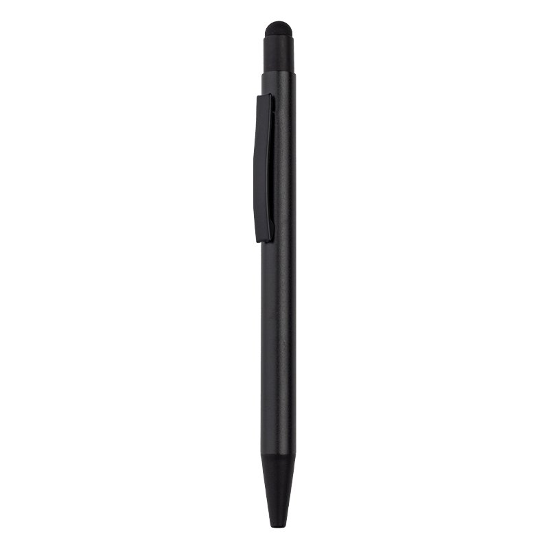 ANGLA - Gift Set of RCS Recycled Aluminium Pen and Keychain - Black - Image 4