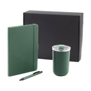 HEVIZ Set of Tumbler, A5 Notebook and Pen Green