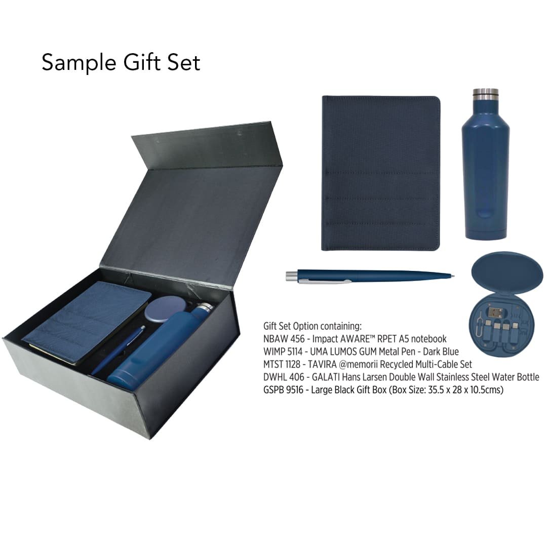 Gift Set Packaging with Magnet Closing (Large) - Black - Image 5