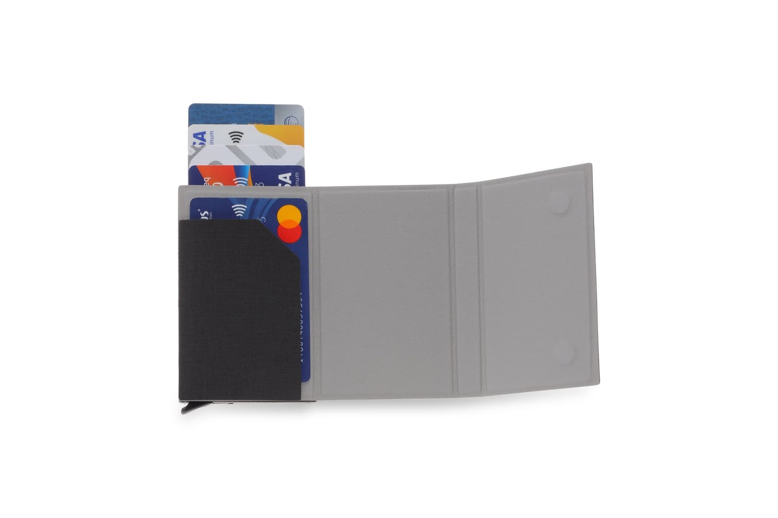 TESSIN - CHANGE ZERO Sustainable Gift Set with Refillable Notebook, Pen & Cardholder - Black - Image 5