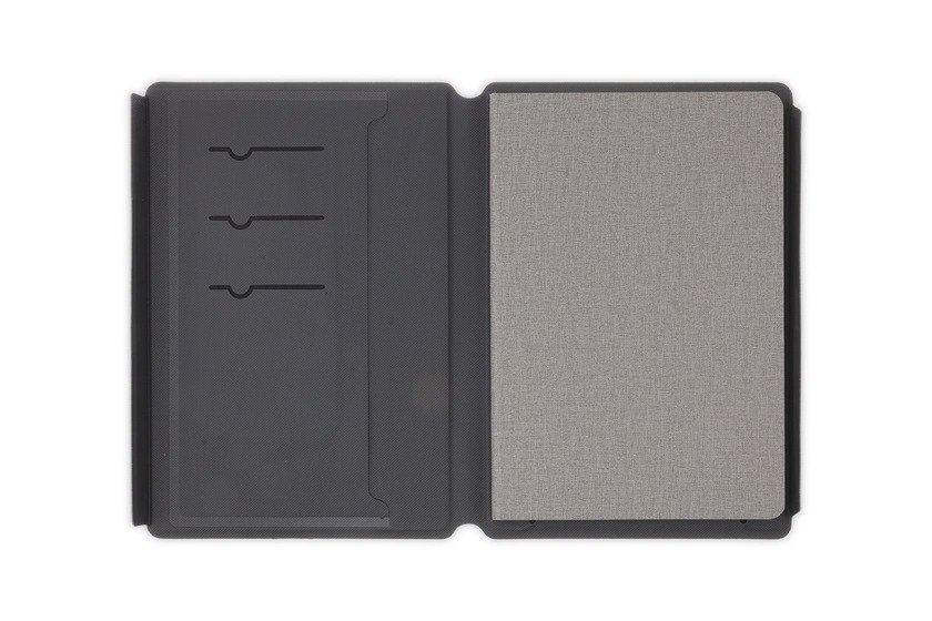 TESSIN - CHANGE ZERO Sustainable Gift Set with Refillable Notebook, Pen & Cardholder - Grey - Image 3